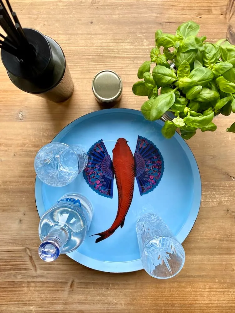 Tablett FISHKOÏ mit Fisch-Motiv Ø33cm