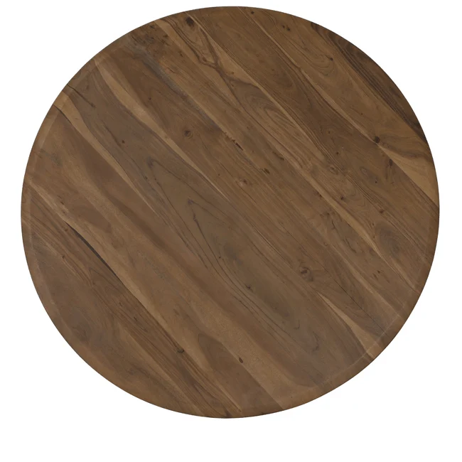 Esstisch MIMOSO Akazien Holz - schwarz Ø140x78 cm
