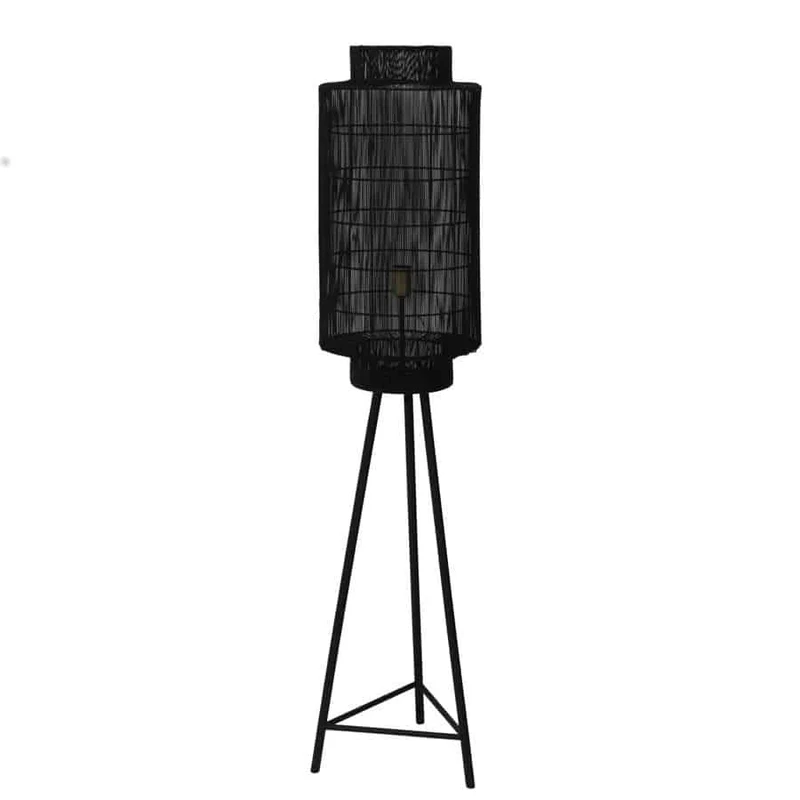 Stehlampe GRUARO matt schwarz-antik bronze Ø32x150 cm