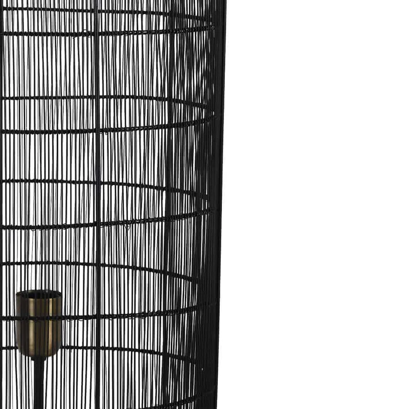 Stehlampe GRUARO matt schwarz-antik bronze Ø32x150 cm