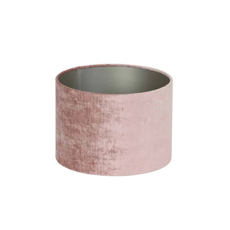 Tischlampe STRADO Bronze alt Rosa Samt 80 cm