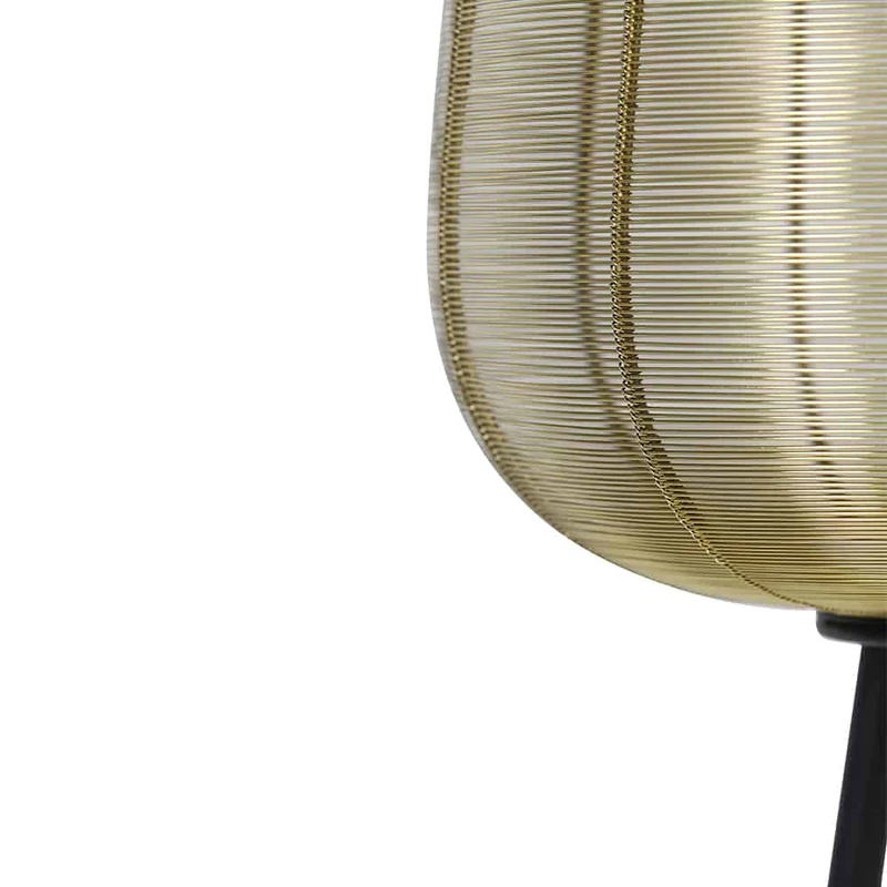 Stehleuchte ADETA Gold+matt schwarz Ø37x147 cm