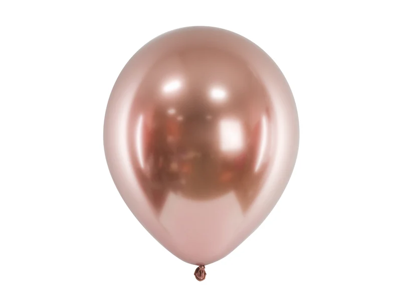 10 Stk. Luftballon Ø30cm "Uni Glossy" | Rosegold