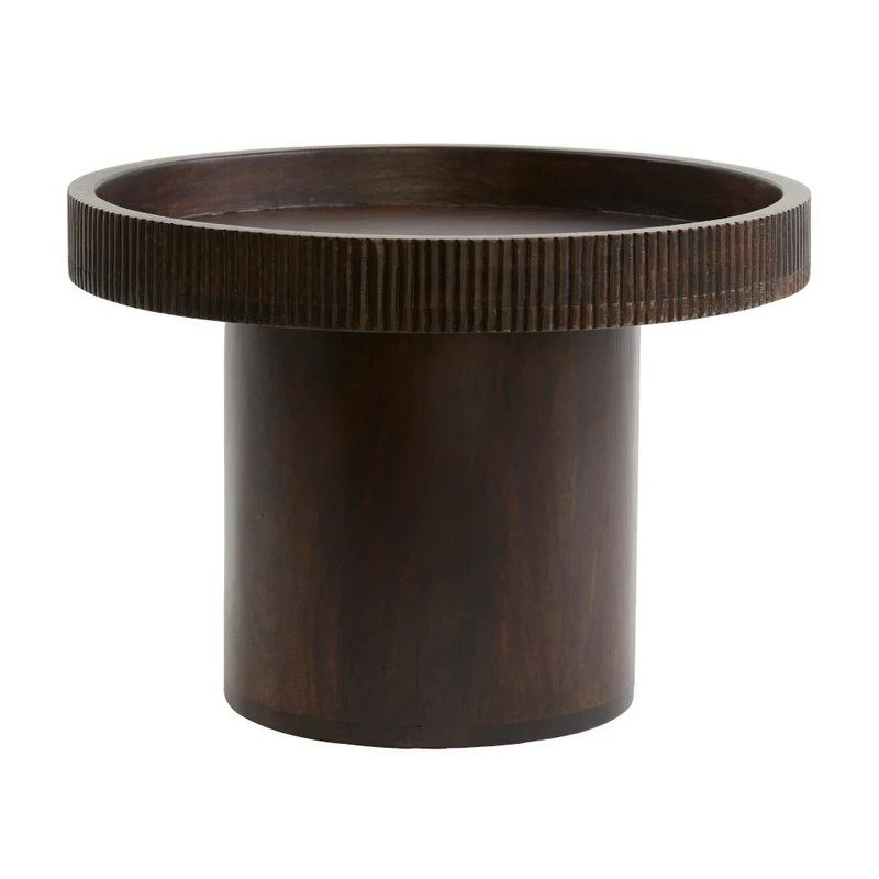 Beistelltisch KALOMO Ø50x35cm Holz rotbraun