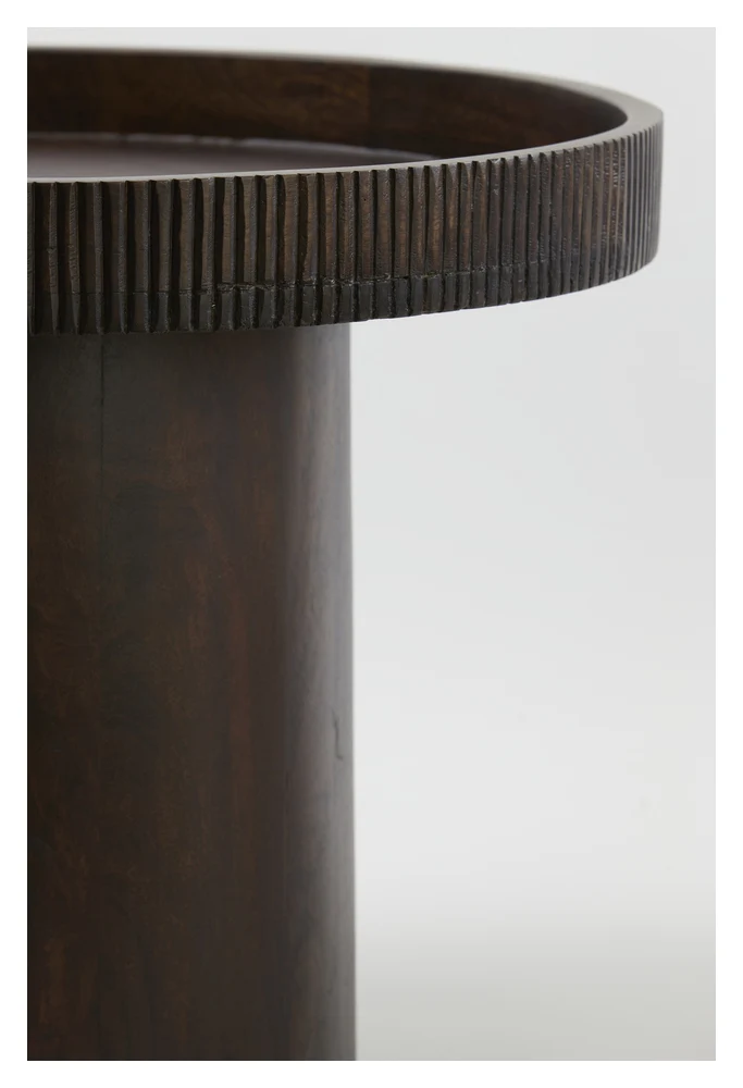 Beistelltisch KALOMO Ø60x44cm Holz rotbraun