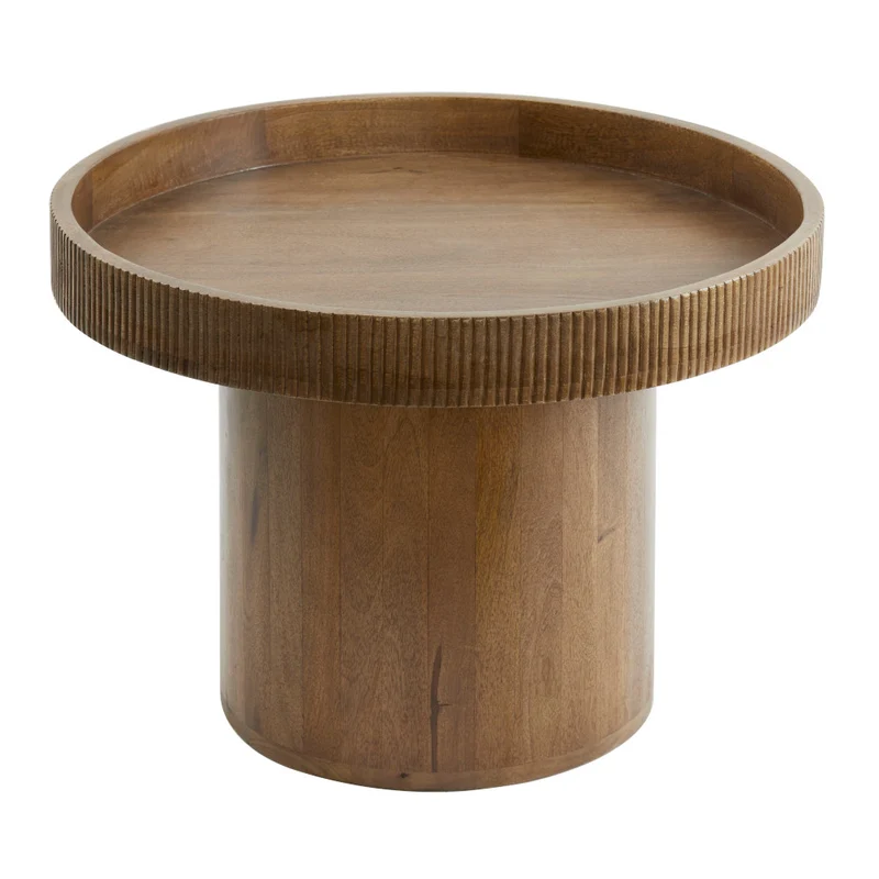 Beistelltisch KALOMO Ø60x44cm Holz dunkelbraun