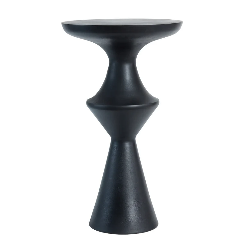 Beistelltisch LOBOC matt schwarz 37,5x14x74cm