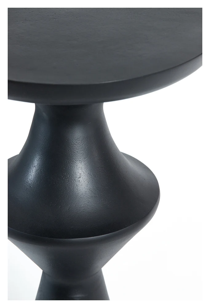 Beistelltisch LOBOC matt schwarz 37,5x14x74cm