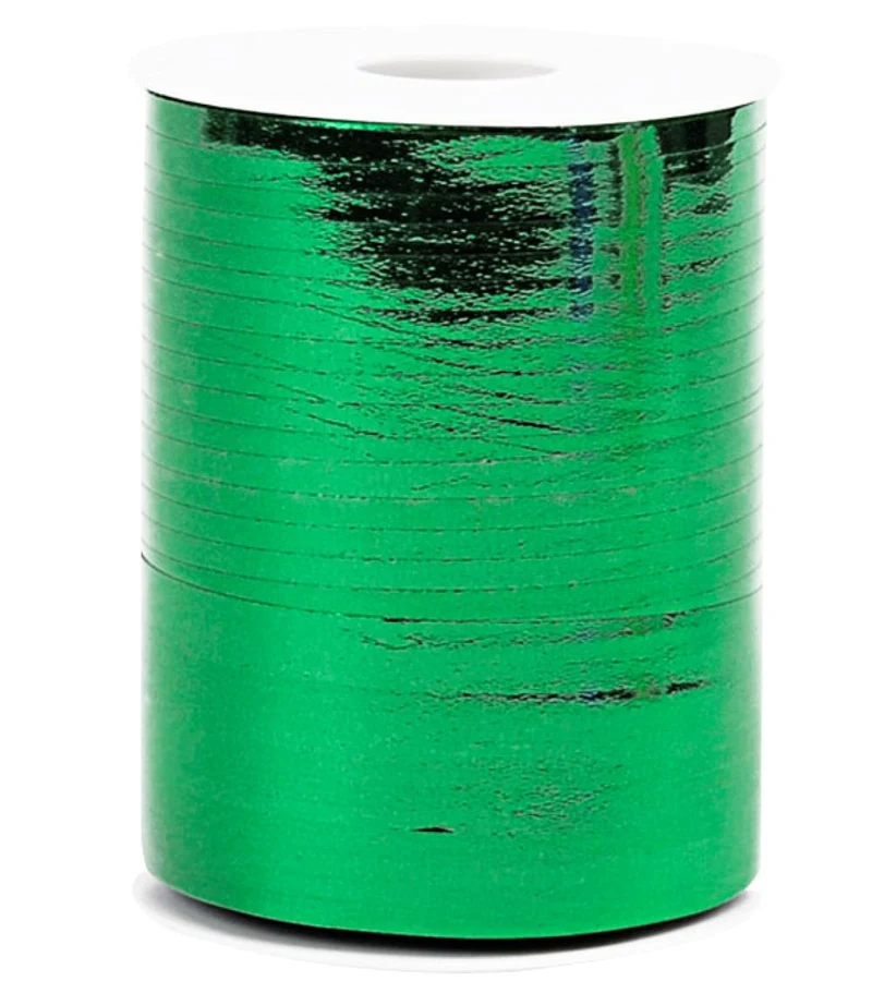 Geschenkband Polyband 10mm/250m Metallic Grün