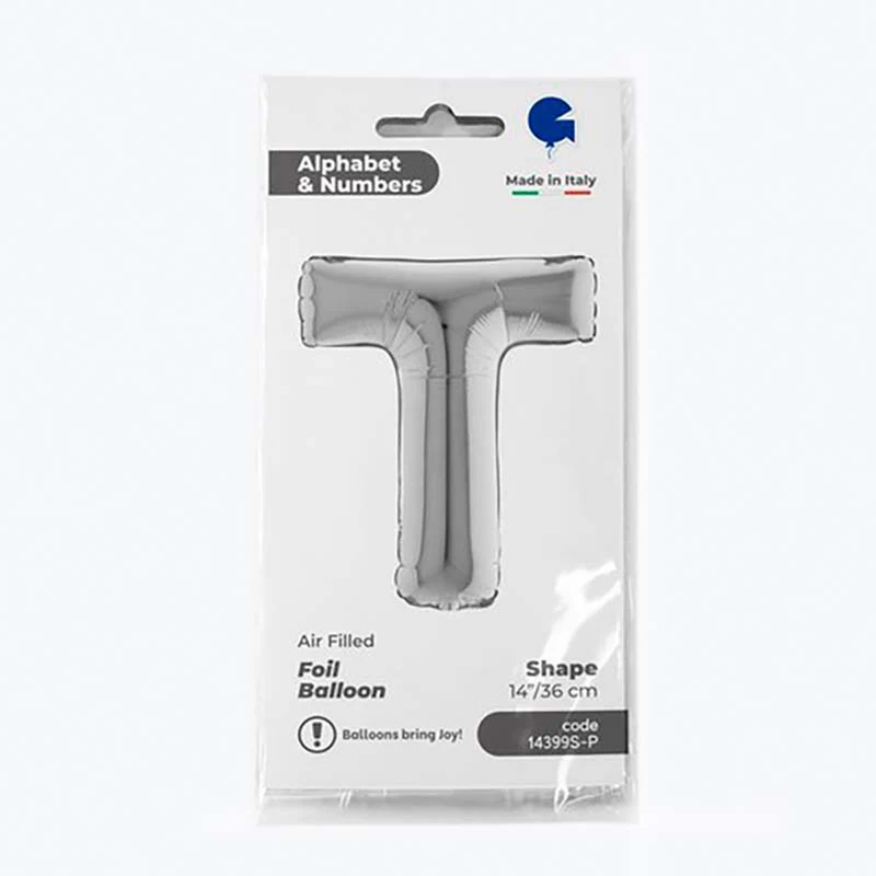 14"/Ø36cm Buchstabe silber | T