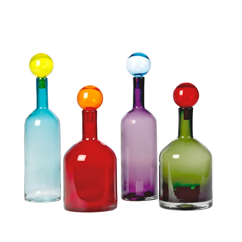 Deko Glasflaschen BUBBLES AND BOTTLES L