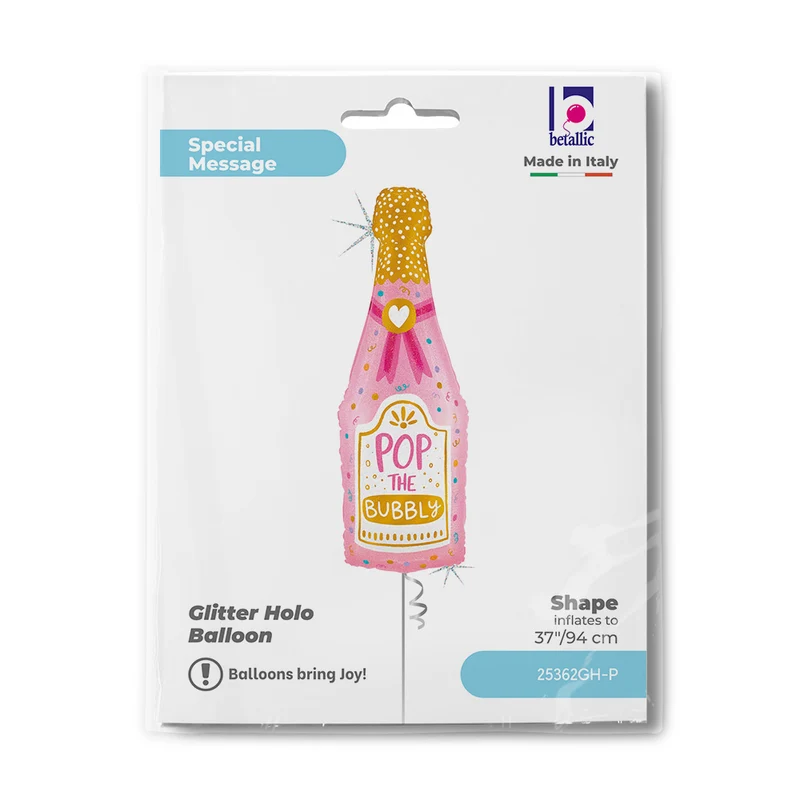 37"/94cm Folienballon "Champagne Bottle"