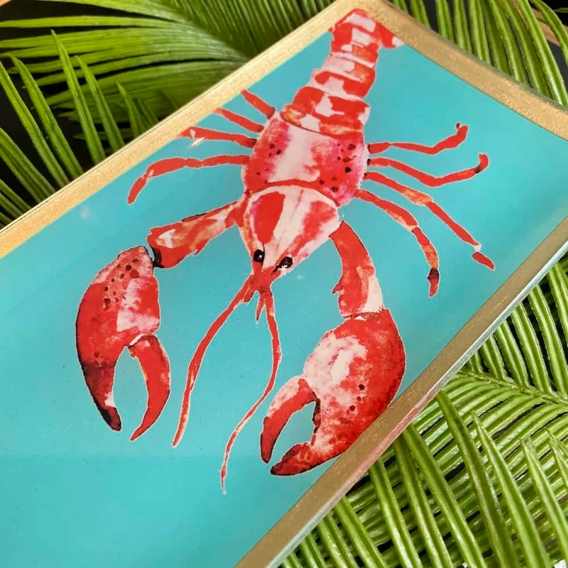 Dekoschale Glasteller LOVE PLATES Cote D´Azur, HUMMER
