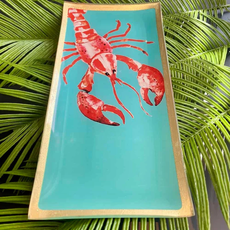 Dekoschale Glasteller LOVE PLATES Cote D´Azur, HUMMER