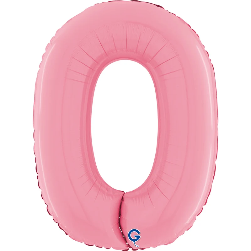 Riesenzahl Folienballon 26"/66cm | Pastel Pink