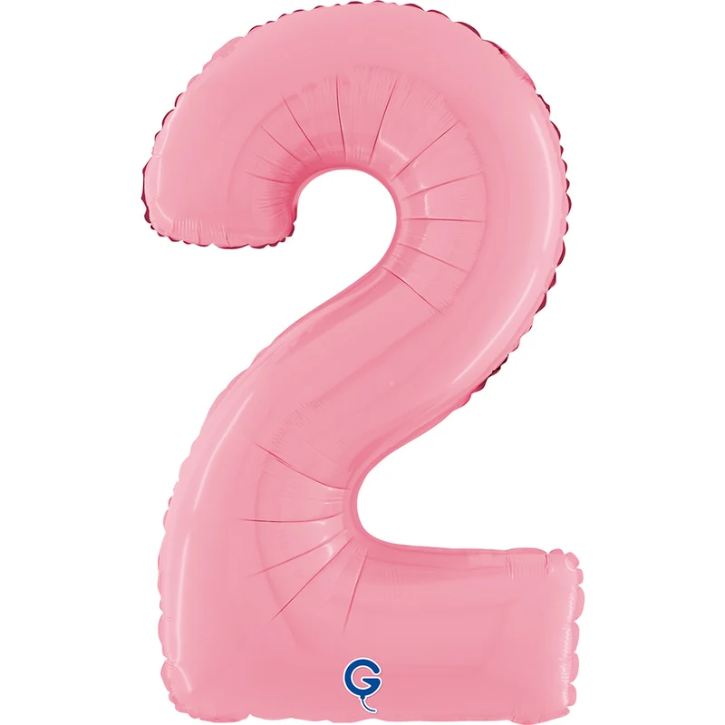 Riesenzahl Folienballon 26"/66cm | Pastel Pink