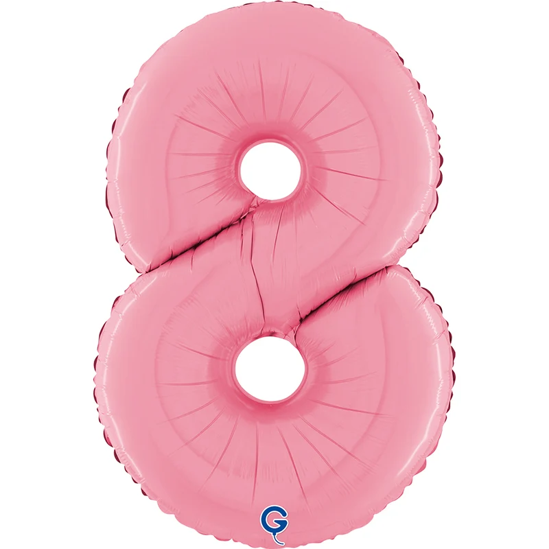 Riesenzahl Folienballon 26"/66cm | Pastel Pink
