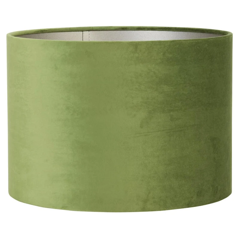 Tischlampe TOCON silber-grün Samt 50 cm