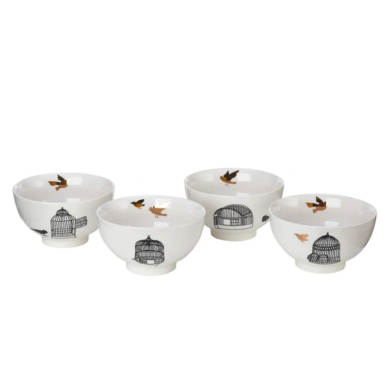 Snack Bowls 'FREEDOM BIRDS' 4er-Set