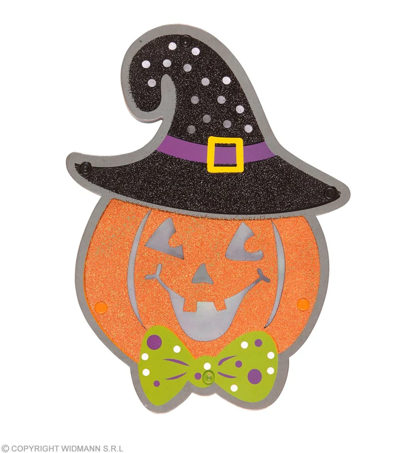 Leuchtender Kürbis "LED Pumpkin" 26 x 19 cm | Mehrfarbig Halloween Deko
