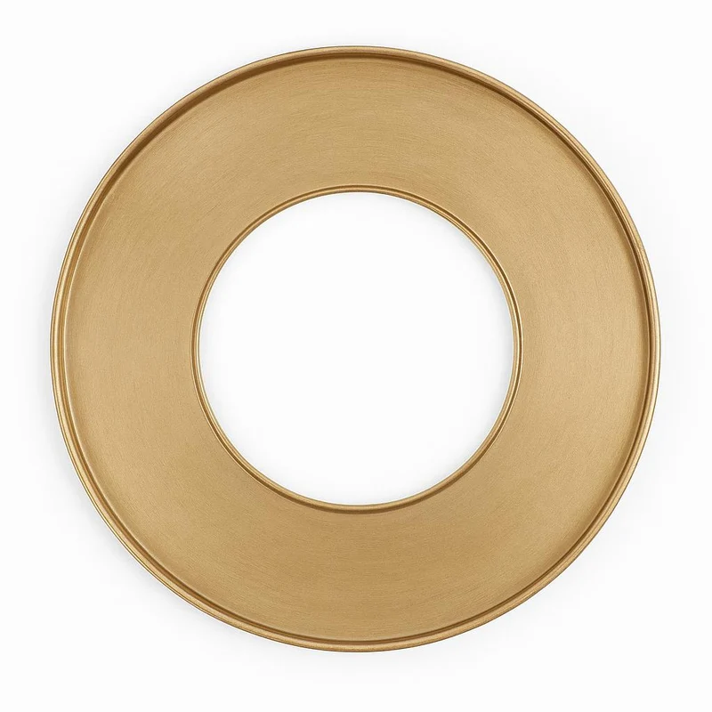 Riffelmacher Deko Tablett Ring Holz gold 44*44*2,6 cm - 13780