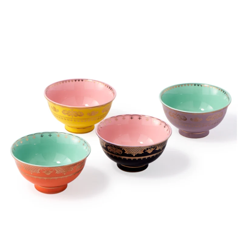 Bowls GRANDPA 4er-Set Porzellan mehrfarbig