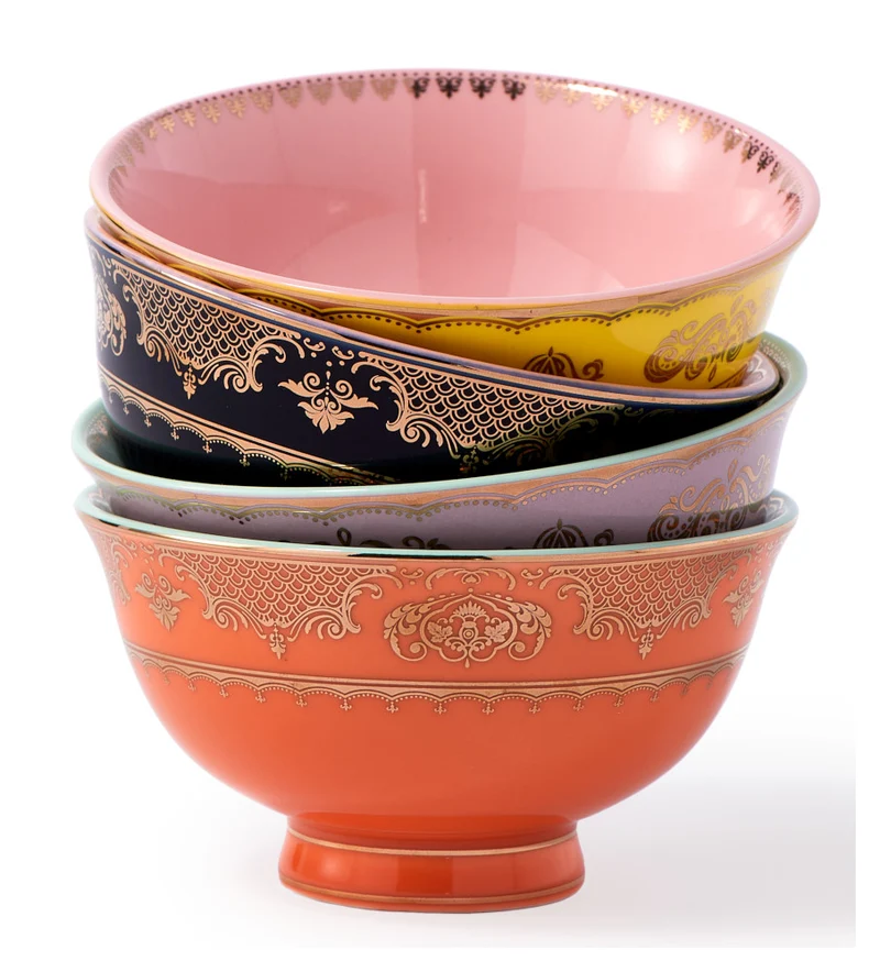 Bowls GRANDPA 4er-Set Porzellan mehrfarbig