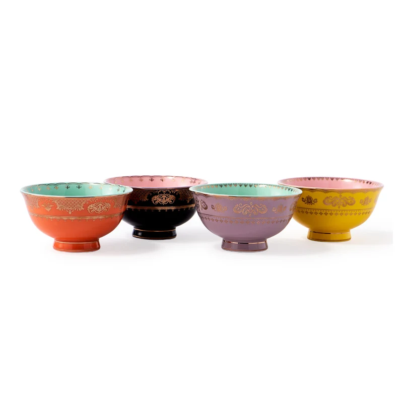 Bowls GRANDPA 4er-Set Porzellan mehrfarbig