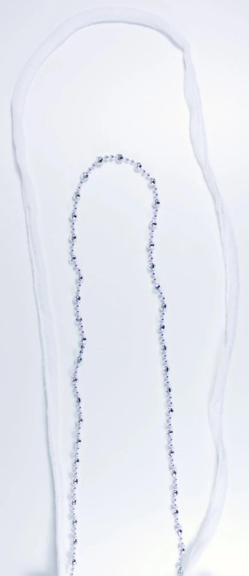 Charleston Pailletten Handtasche | Silber