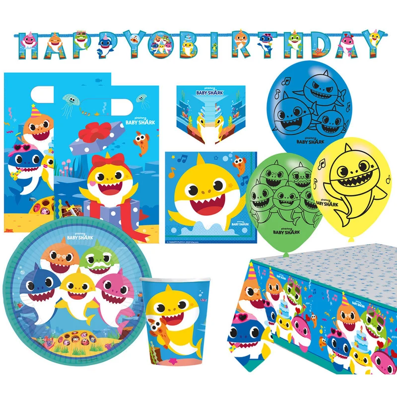 Amscan "Baby Shark" - Hai Kinder Geburtstag Partydekoration Partygeschirr