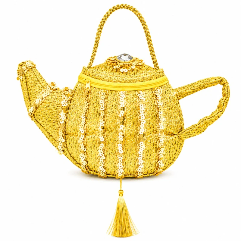 Handtasche Wunderlampe zum Märchen Kostüm | Gold