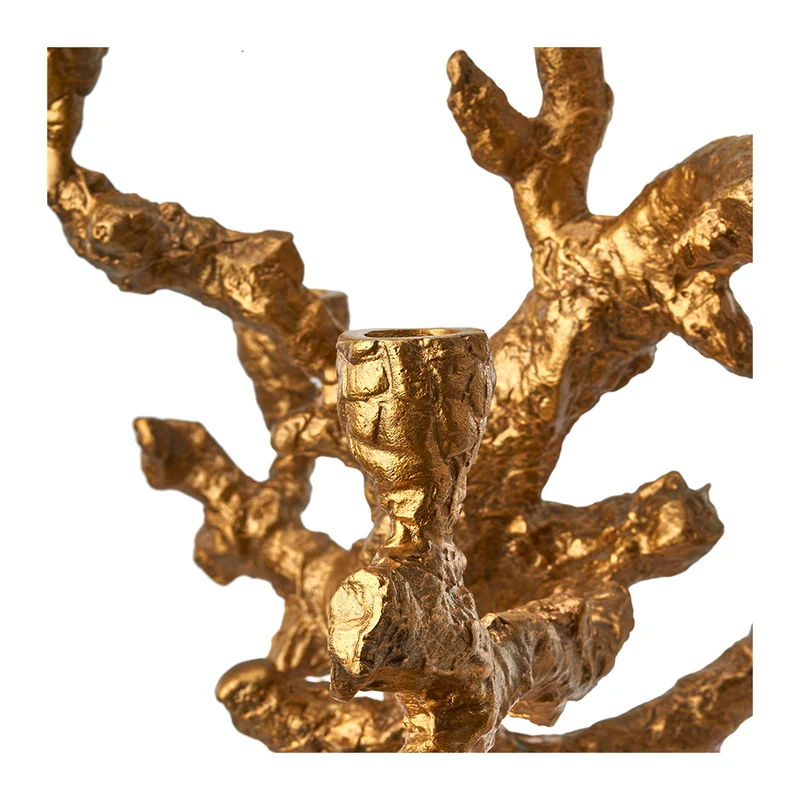 Kerzenständer APPLE TREE gold
