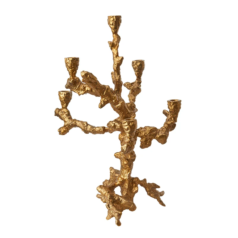 Kerzenständer APPLE TREE gold