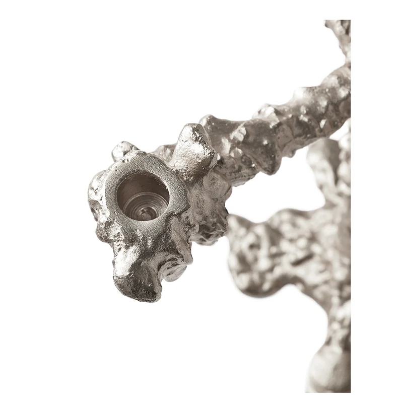 Kerzenständer DRIP 4-armig silber