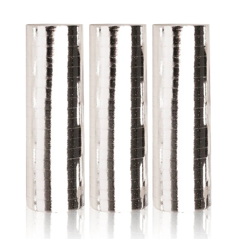 Luftschlangen "Metallic" 4m / 3 Rollen | Silber