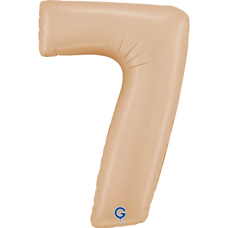 Riesenzahl Folienballon 40"/102cm | Satin Nude
