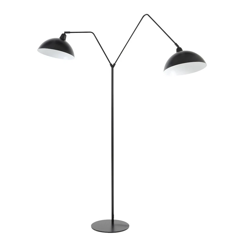Stehleuchte ORION 2, matt-schwarz, H180 cm