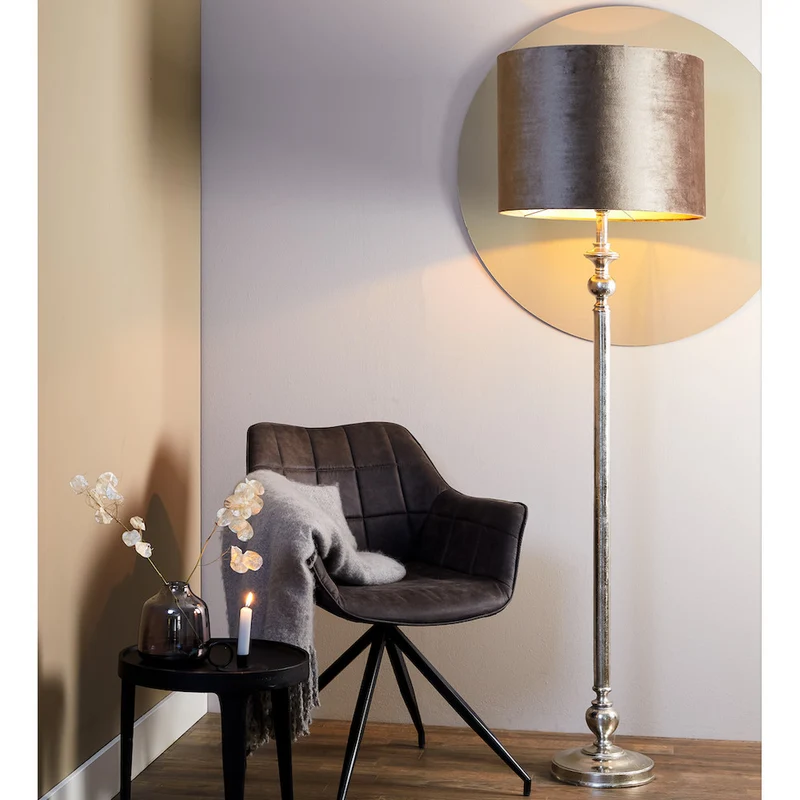 Stehleuchte BAGO, Zinc-Taupe H170cm