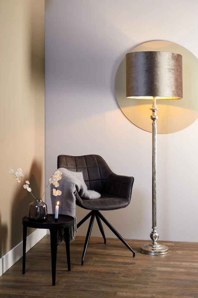 Stehleuchte BAGO, Zinc-Taupe H170cm