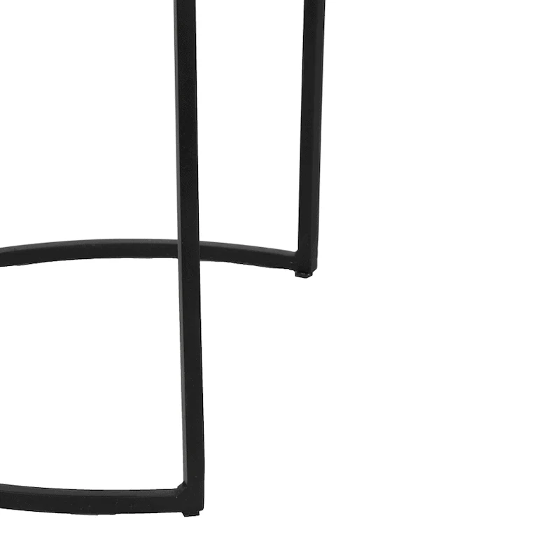 Beistelltisch RENGO Textur schwarz 2er-Set