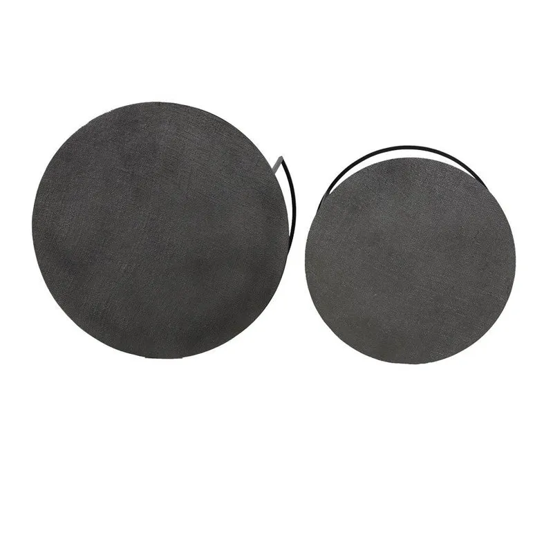 Couchtisch RENGO Textur schwarz 2er-Set