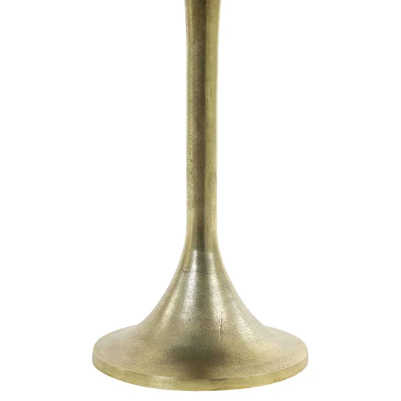 Beistelltisch RICKERD grün Marmor + antik bronze Ø48x53 cm