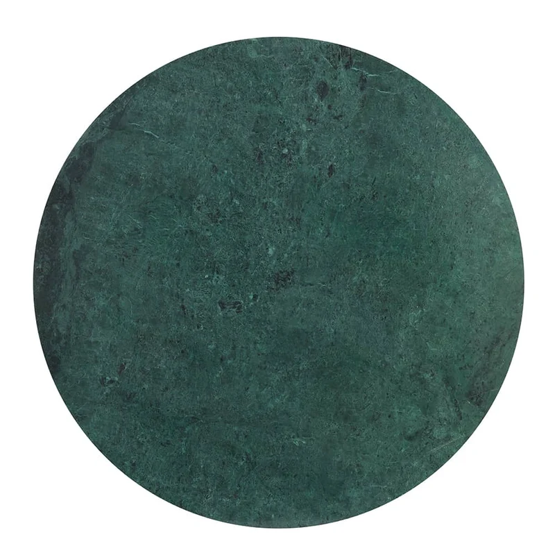Couchtisch RICKERD grün Marmor + antik bronze Ø76x36 cm
