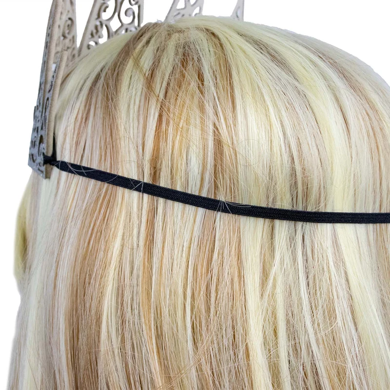 Glitter Stirnband Krone zum Eis Königin Kostüm | Silber