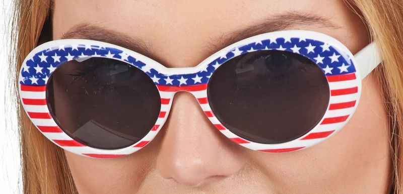 Brille "Miss America" - Mehrfarbig