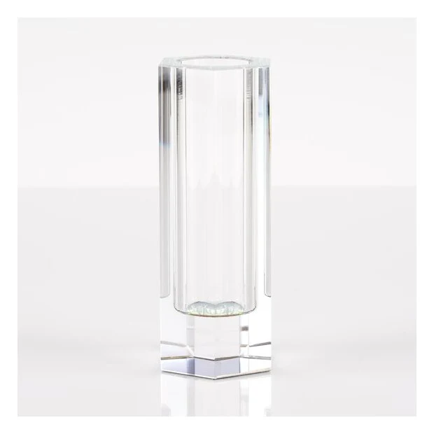Kristallglas-Vase DIOPTRICS transparent, regenbogen H14cm