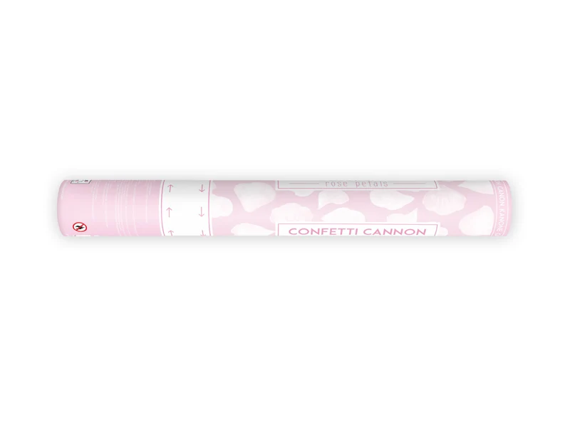 Konfettishooter Rosenblätter Weiß 40cm