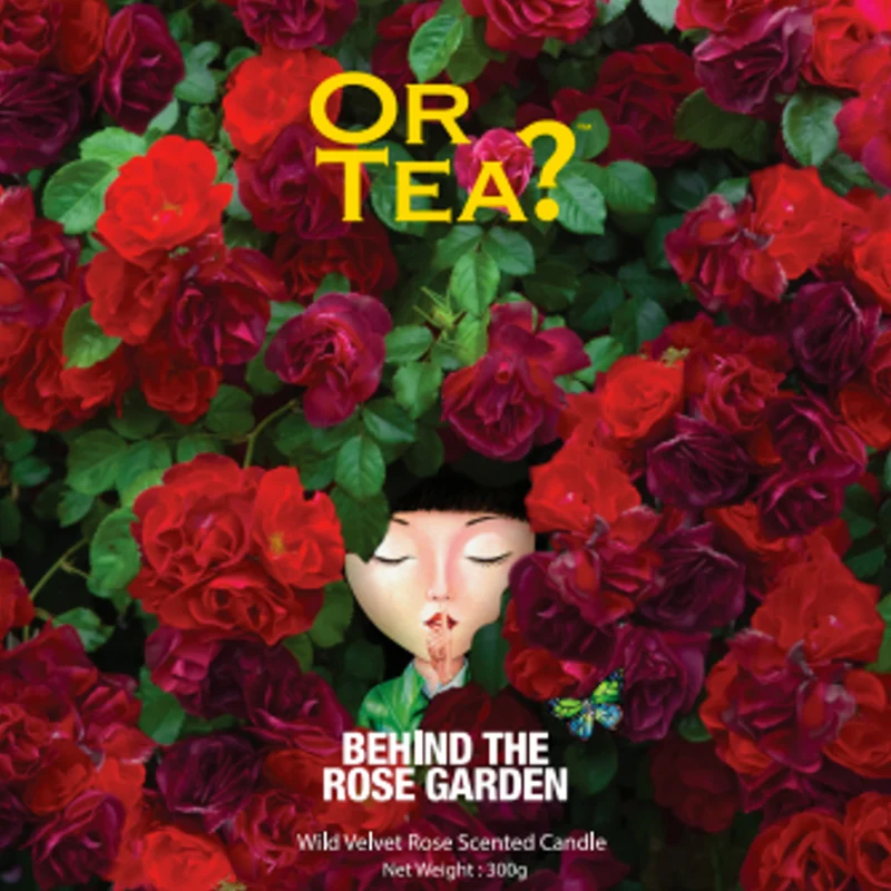Duftkerze 'BEHIND THE ROSE GARDEN' - Wild Velvet Rose