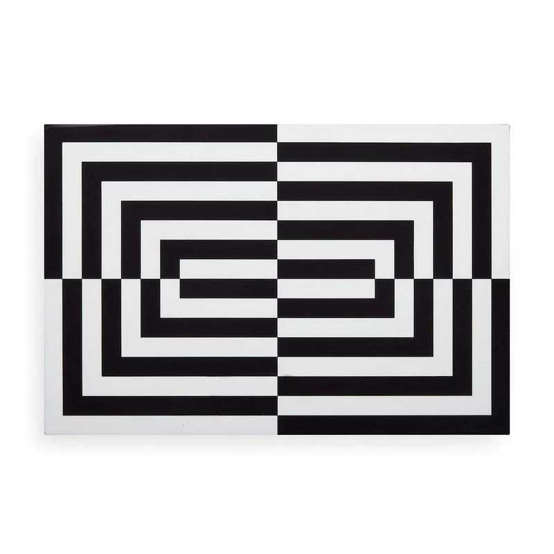 Deko Box OP ART LARGE in schwarz + weiß