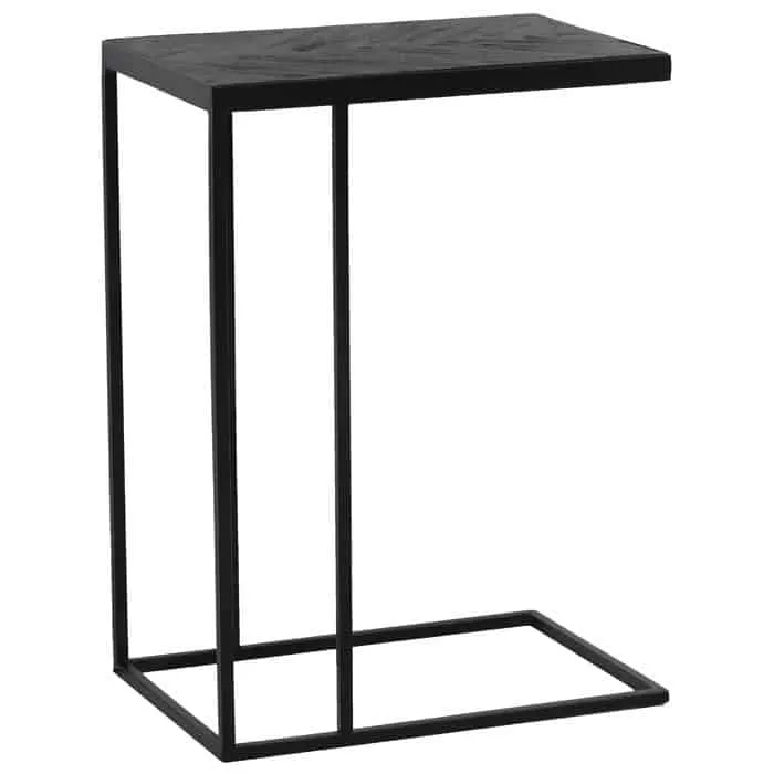 Beistelltisch CHISA holz schwarz-schwarz 45x30x62 cm